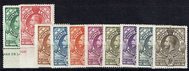 Image of Swaziland SG 11/20 LMM British Commonwealth Stamp